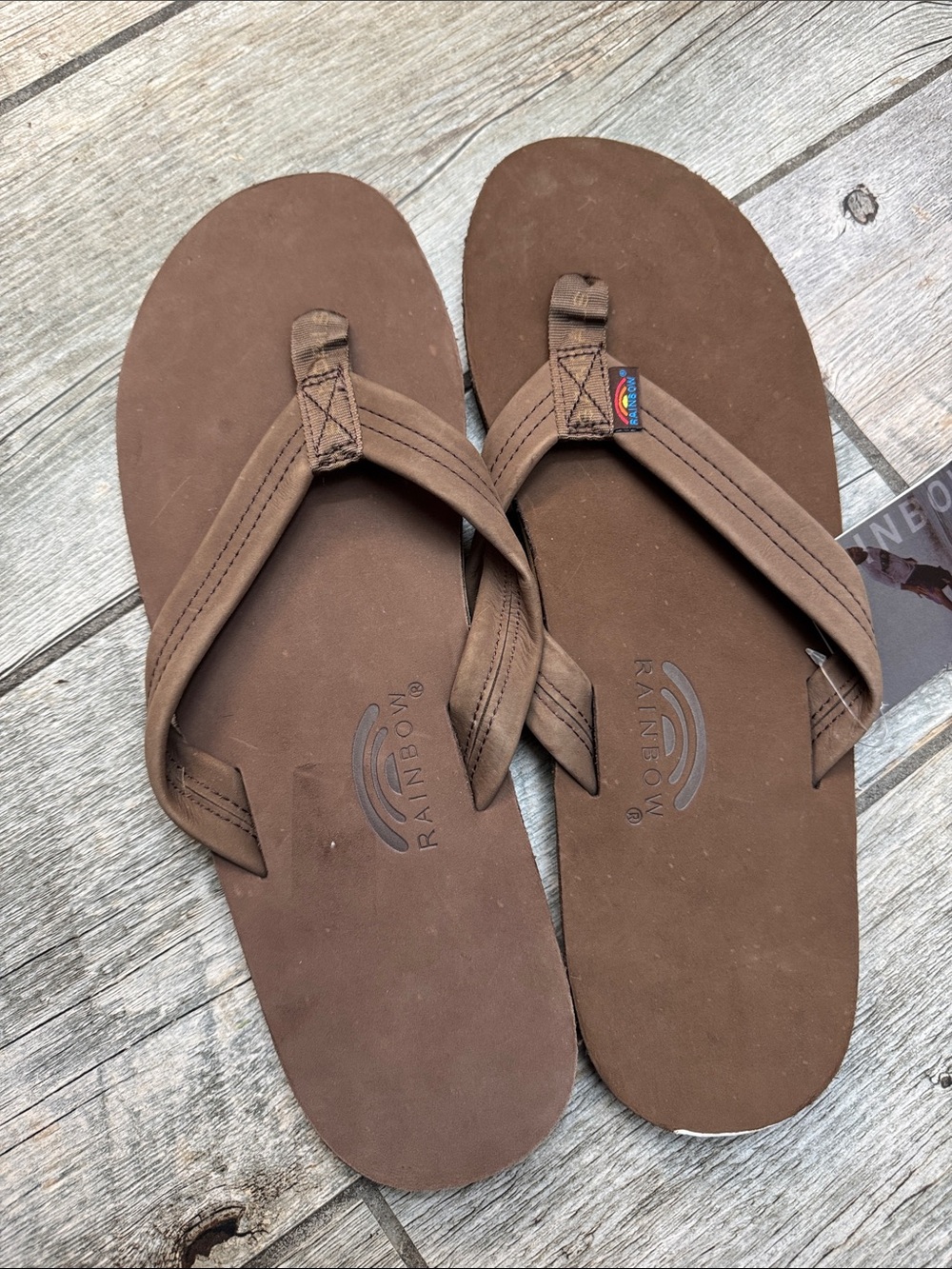 Rainbow Single-Layer Arch Support Flip-Flops XXXL